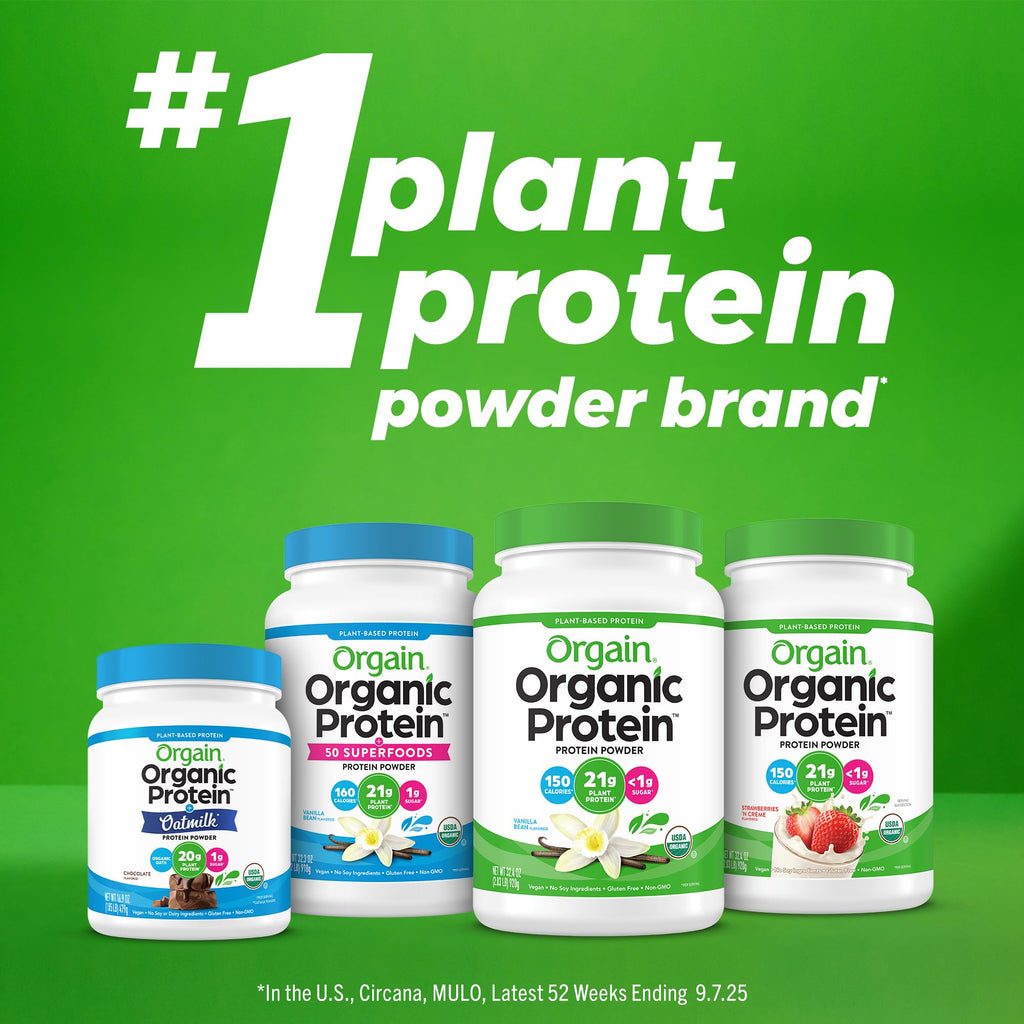 Organic Vegan 30g High Protein Powder Vanilla 2.01 lb J559114