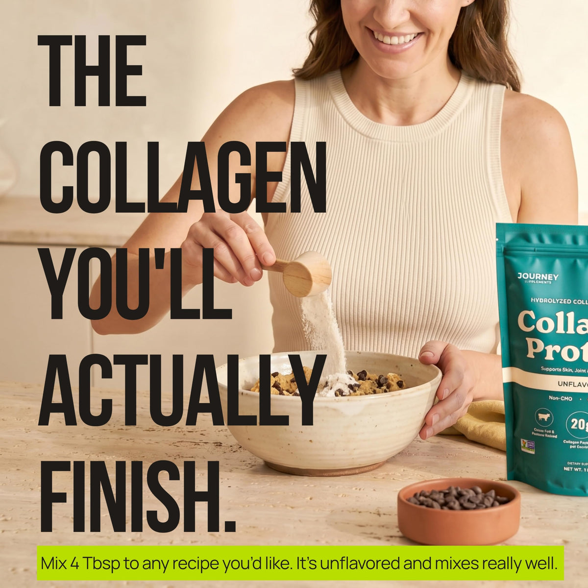 Unflavored Grass-Fed Collagen Peptides Powder I9478