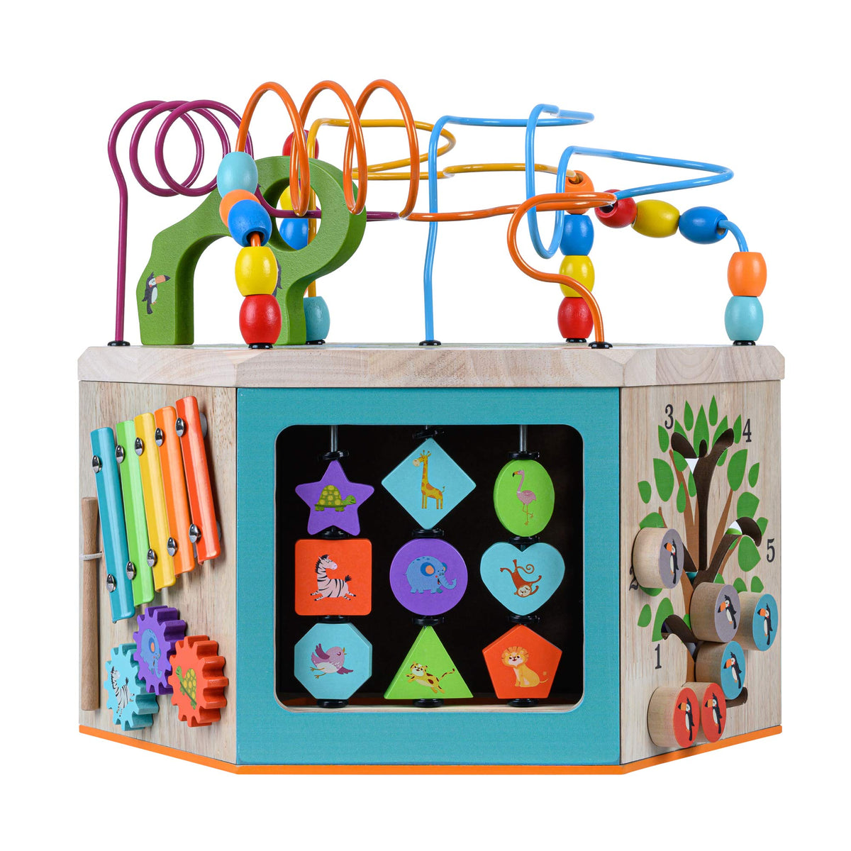 Wooden Activity Cube Station R37508