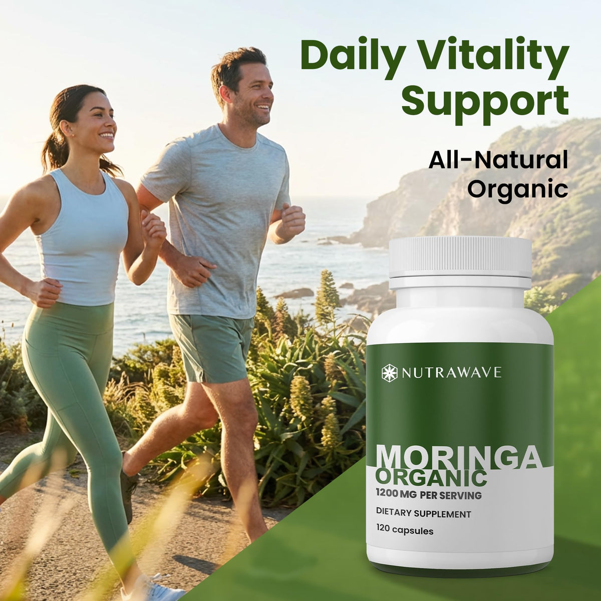 Organic Moringa Capsules 1200mg 120 Capsules W668560