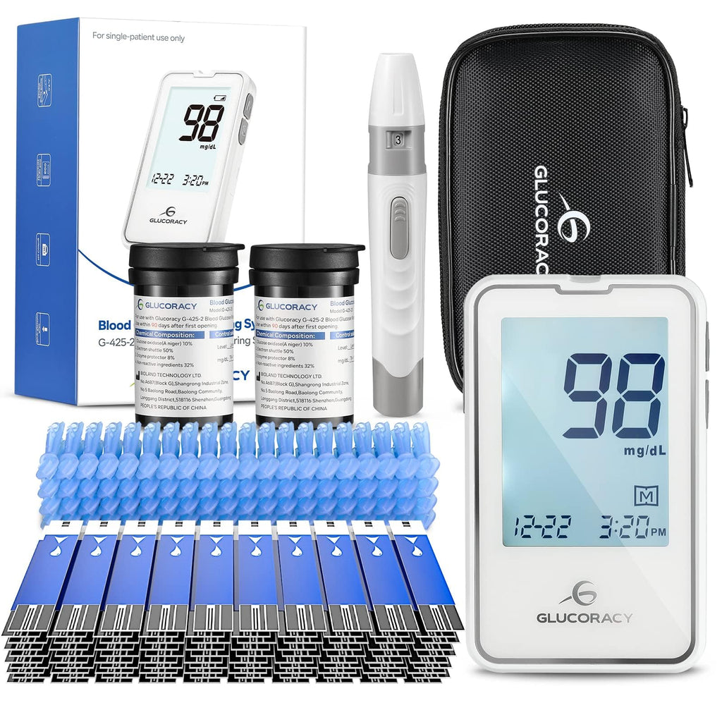 Blood Glucose Monitor Kit with 100 Test Strips P4306