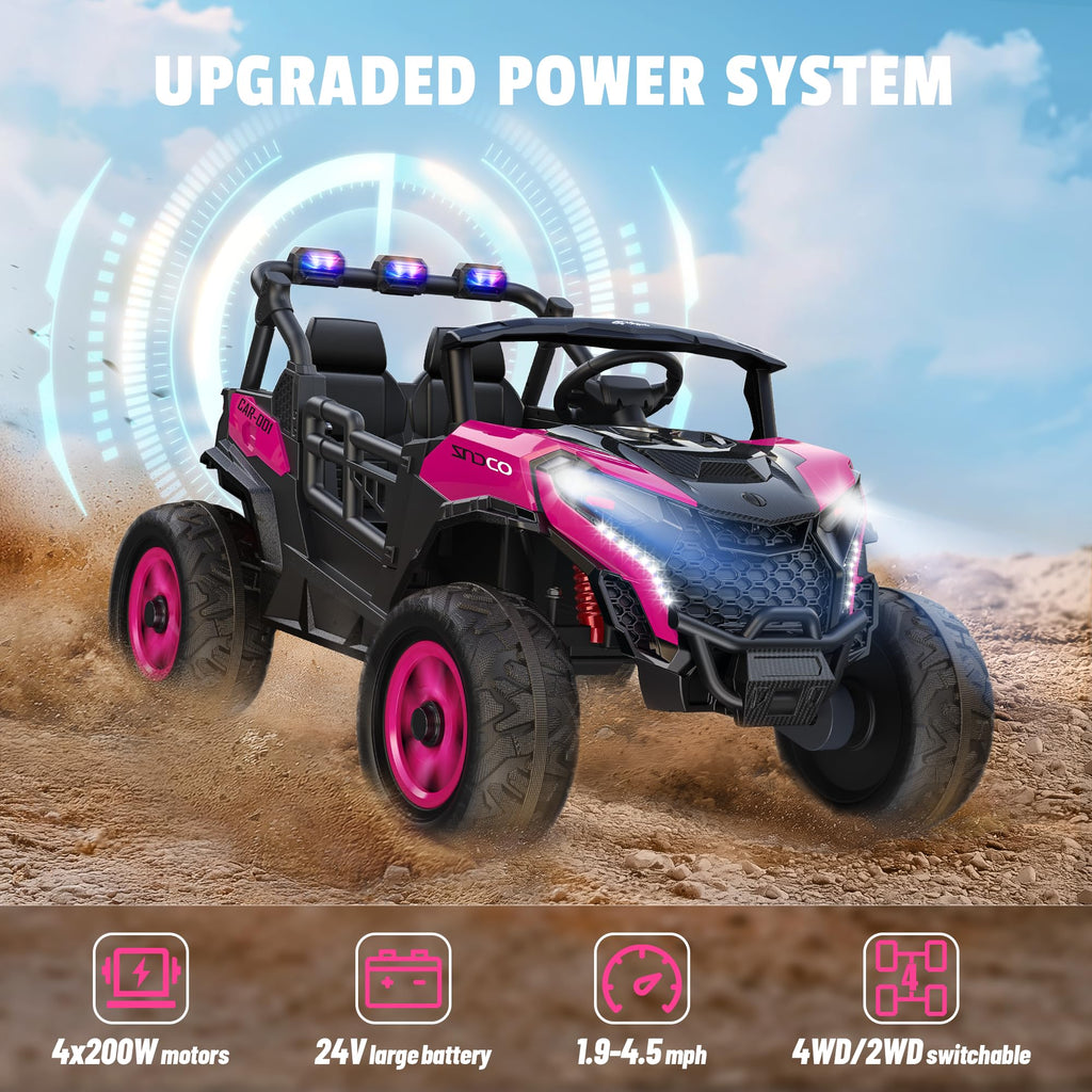 24V 4WD 2 Seater Ride on Toy Car G4800