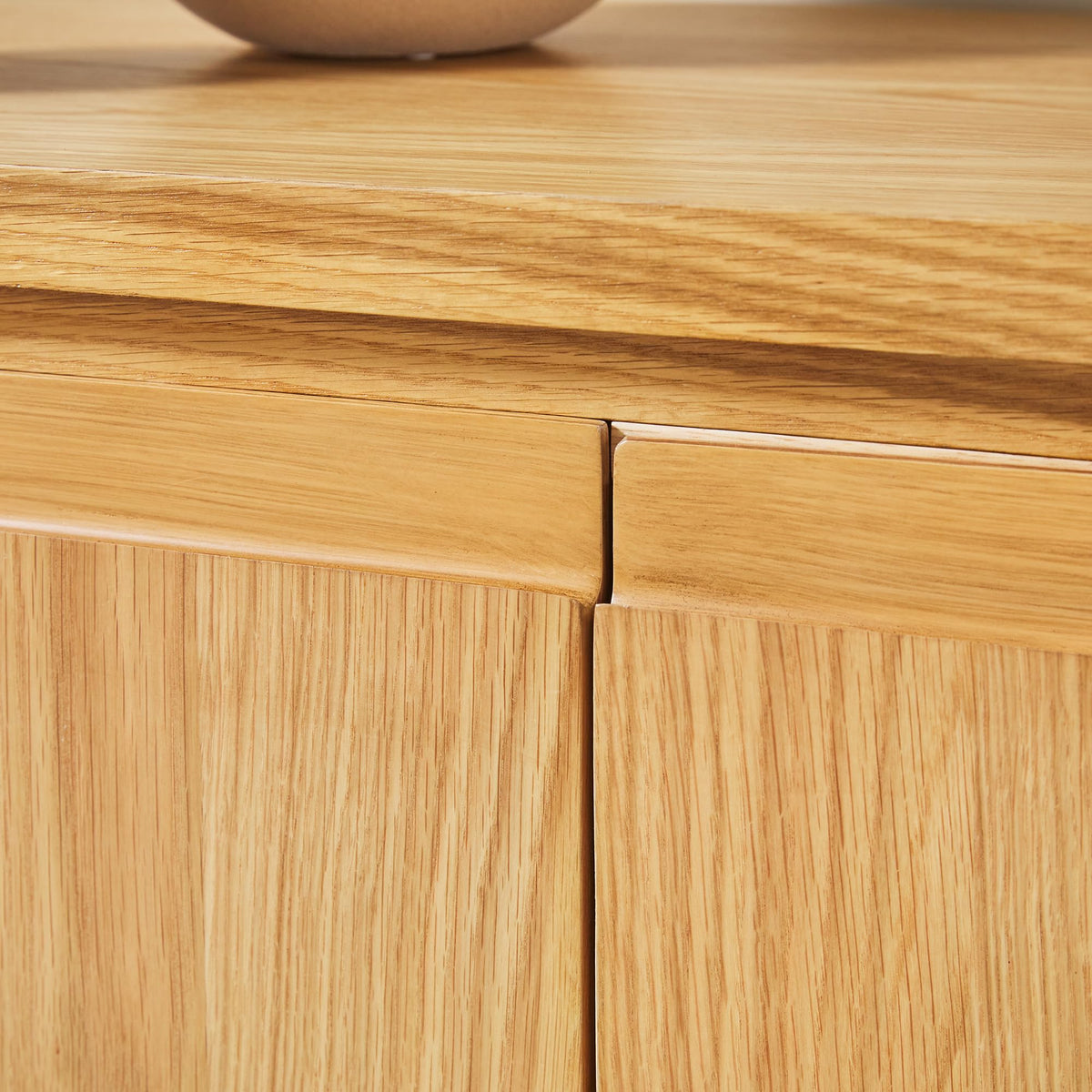 70 Inch White Oak Wood Sideboard TV Stand with Storage W413