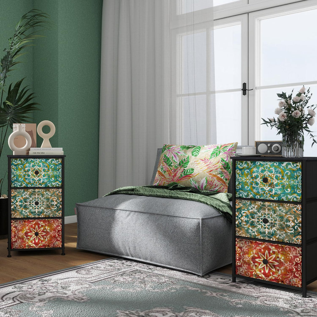 Fabric Drawers 3 Drawers Dresser I329