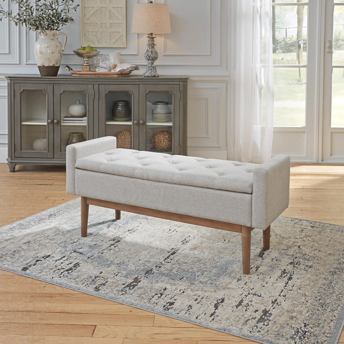 Upholstered Storage Bench L83641