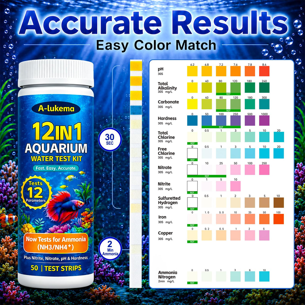 Aquarium Test Strips 50ct A778
