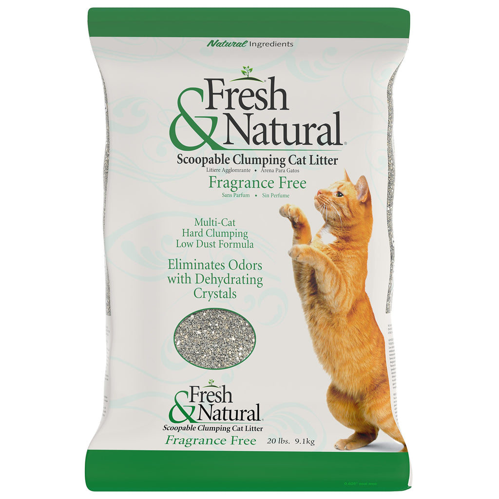 Scoopable Clay Cat Litter, 20-Pound, Fragrance Free O397686