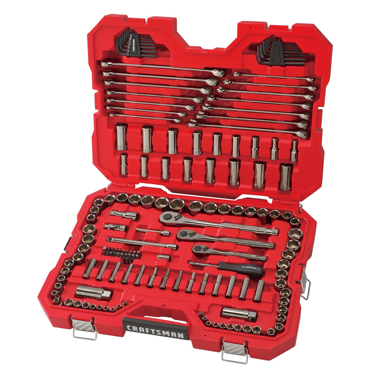 1/4" & 3/8" & 1/2" Drive SAE/Metric 150 Piece Mechanics Tool Set E277
