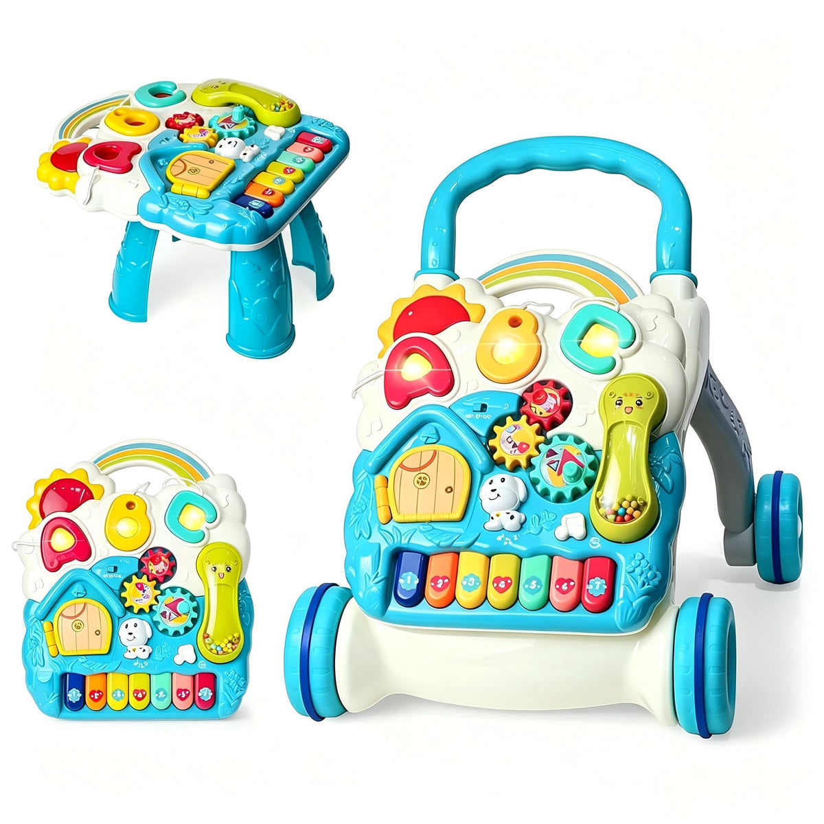 3 in 1 Baby Walker with Sounds Music Play Panel L754
