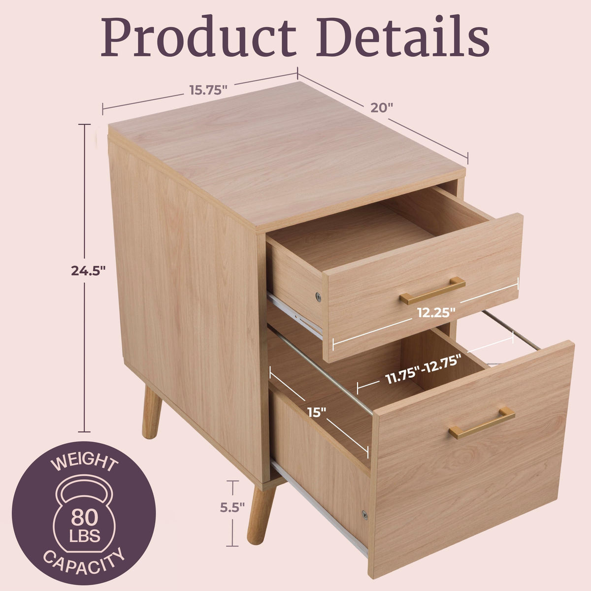 2 Drawer File Cabinet H21371