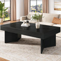47" Black Wood Rectangle Coffee Table O563555