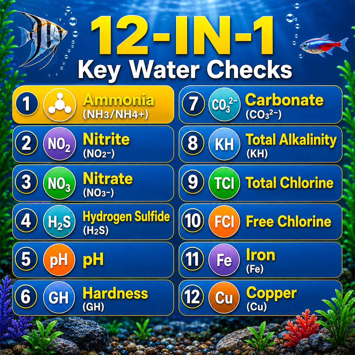 Aquarium Test Strips 50ct A778