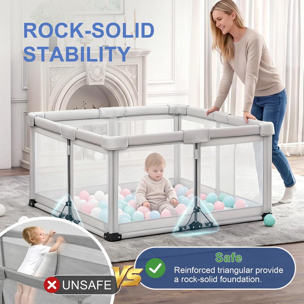 Foldable Baby Playpen D8036
