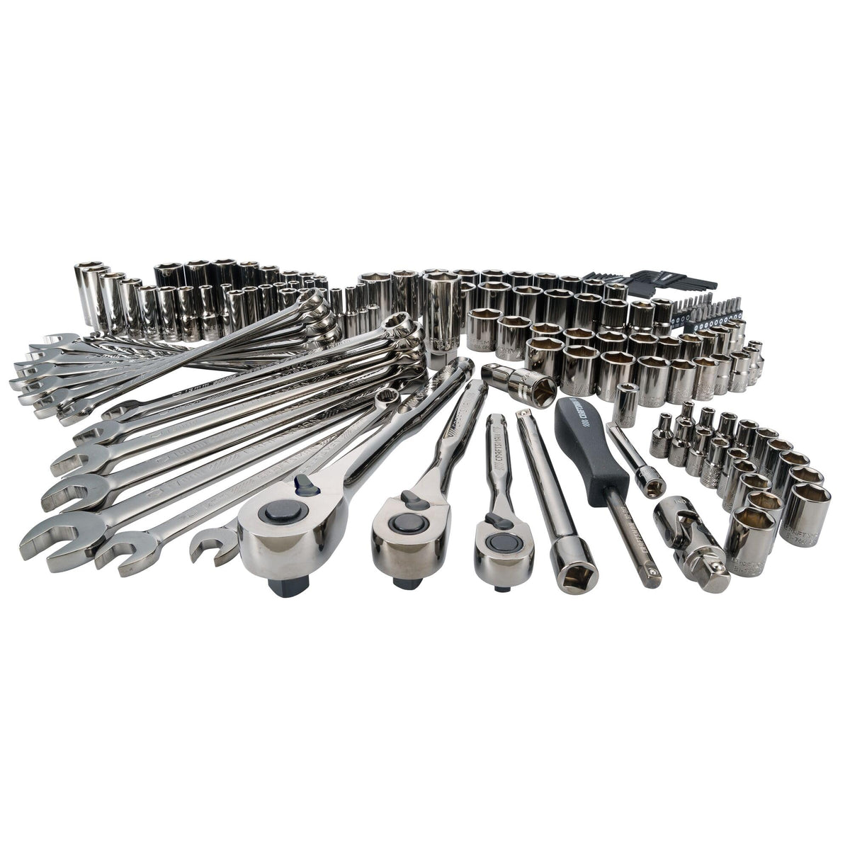 1/4" & 3/8" & 1/2" Drive SAE/Metric 150 Piece Mechanics Tool Set E277