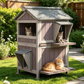 Weatherproof 2 Story Outdoor Cat House O7160