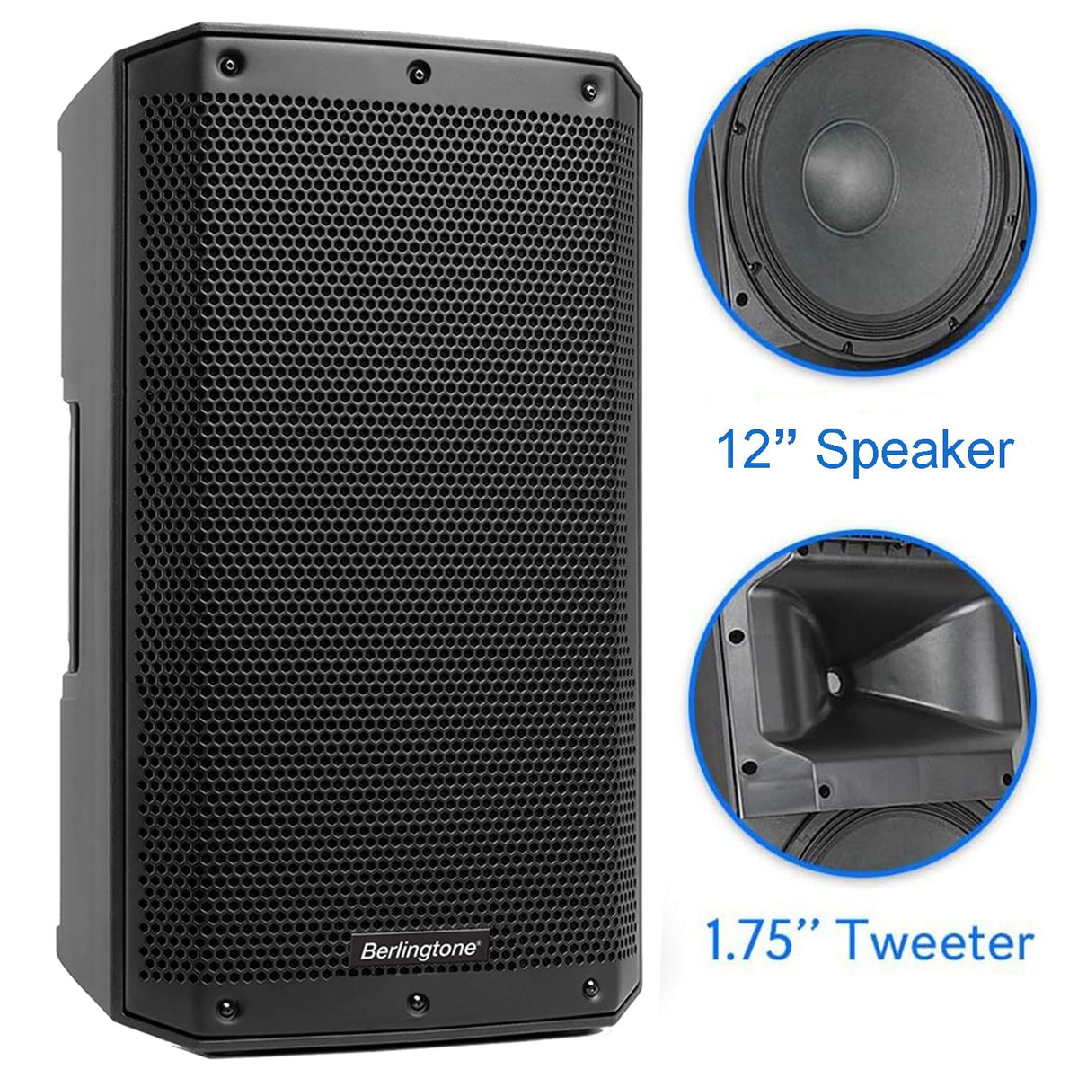 12-Inch Powered PA Speaker with Bluetooth, USB Port, XLR Inputs B70460
