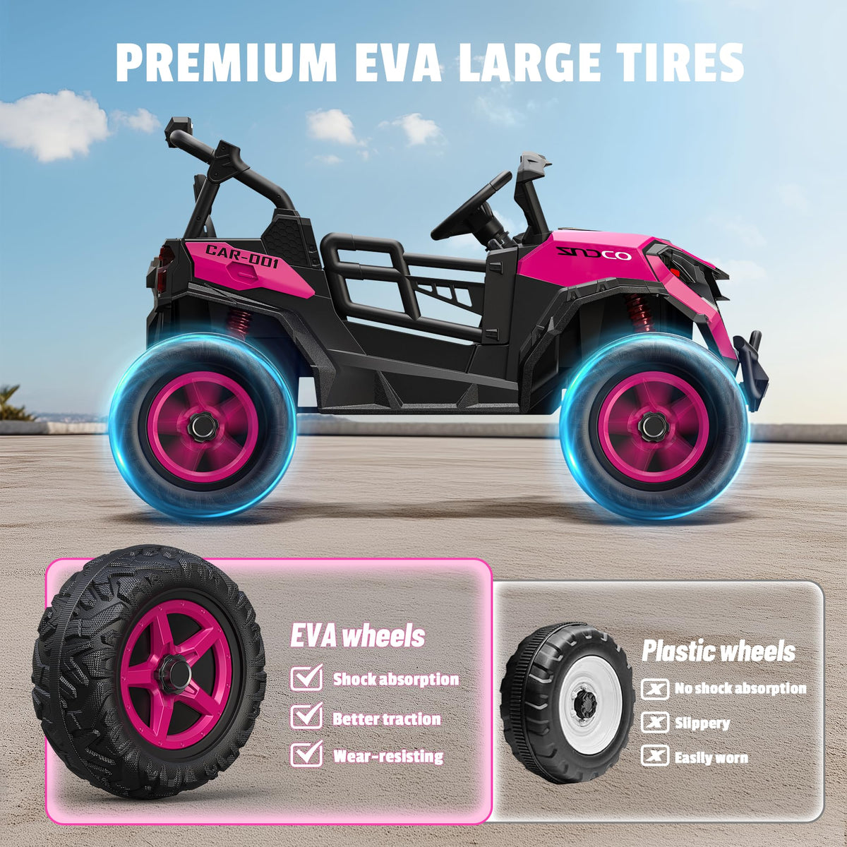 24V 4WD 2 Seater Ride on Toy Car G4800
