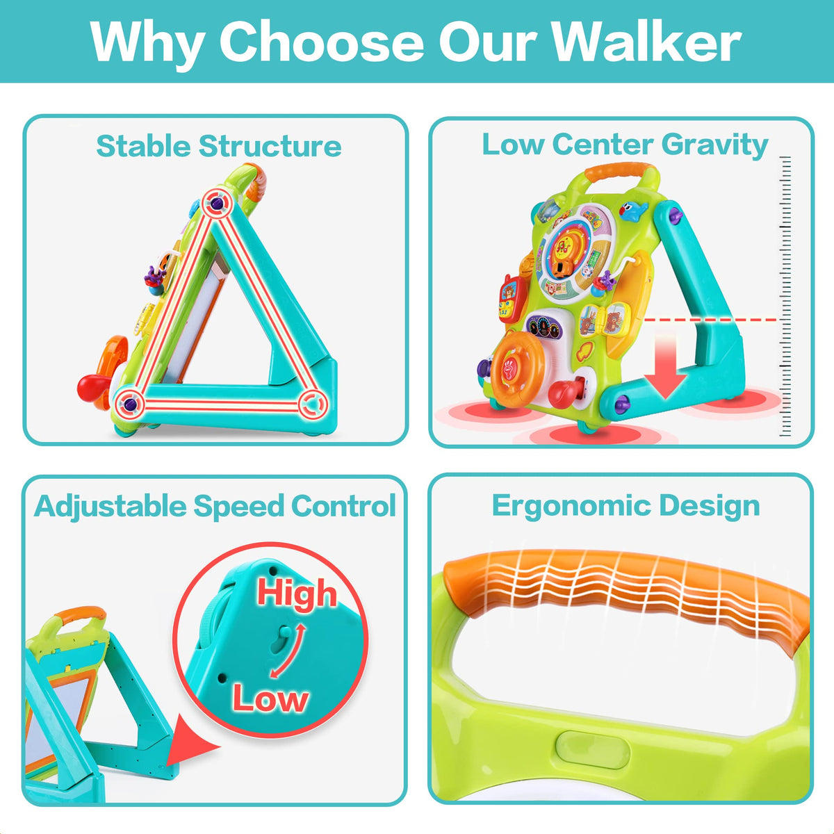 3 in 1 Baby Push Walker Toys X5002