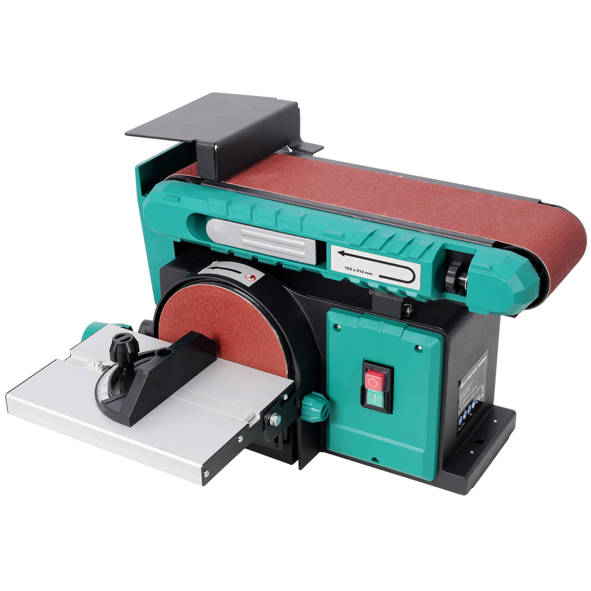 4" X 36" Belt and Disc Sander, 120V, Adjustable Tilt and Bevel Table W90779