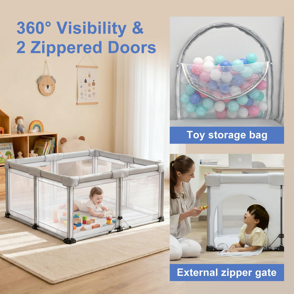 Foldable Baby Playpen D8036