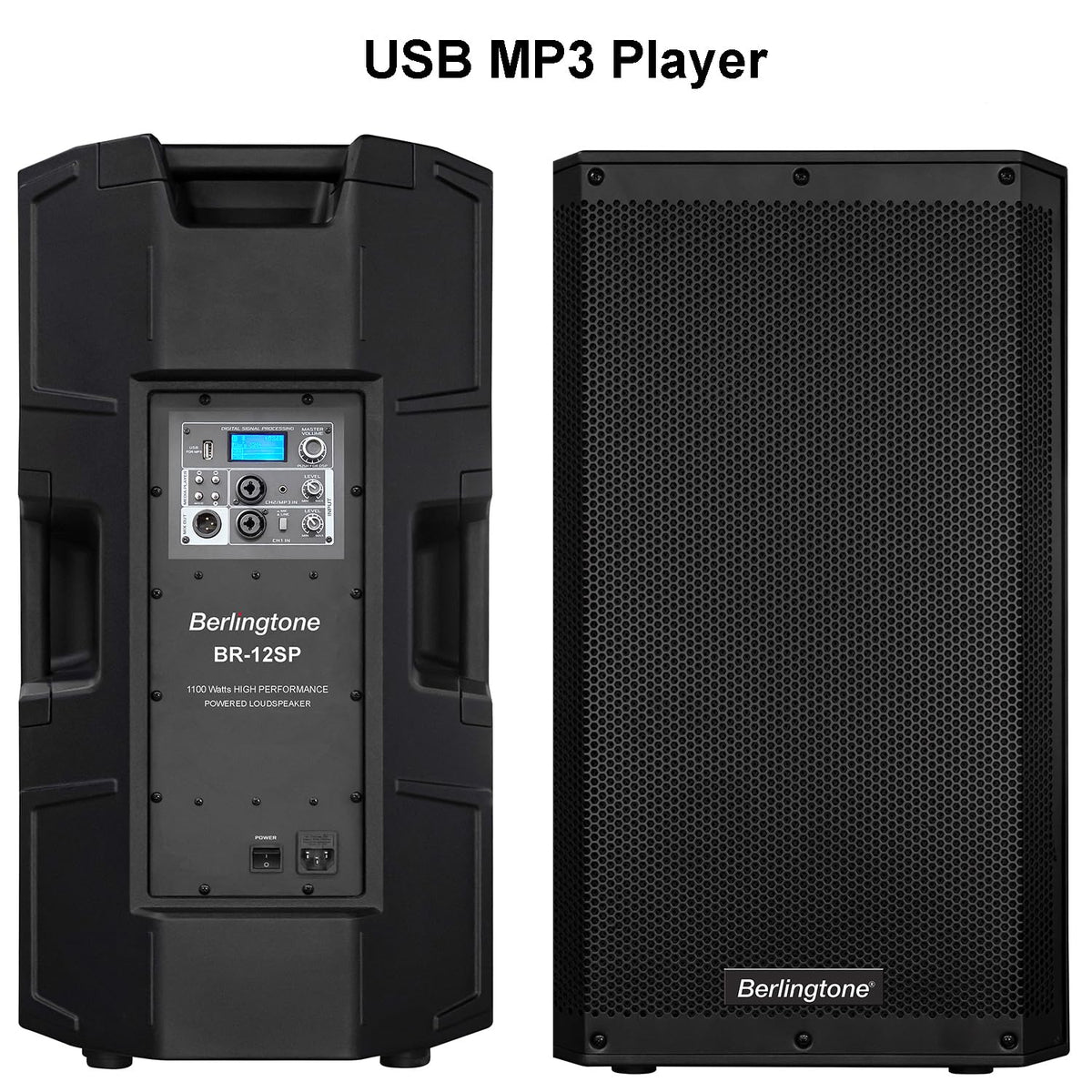 12-Inch Powered PA Speaker with Bluetooth, USB Port, XLR Inputs B70460