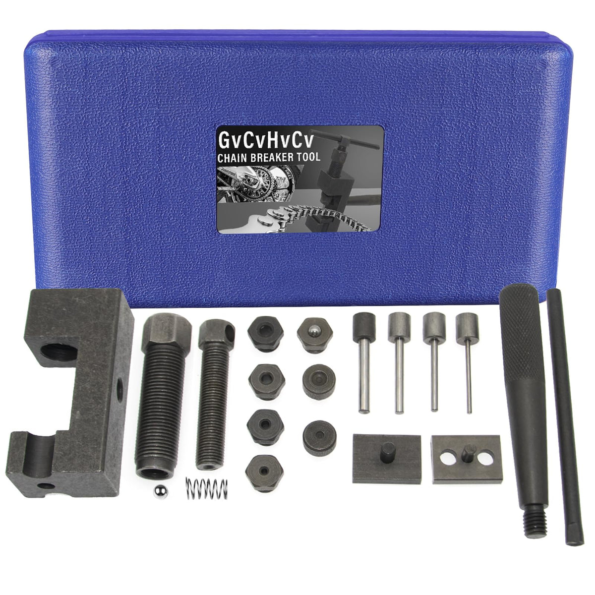 19pc Motorcycle Chain Breaker Rivet Tool Set R549
