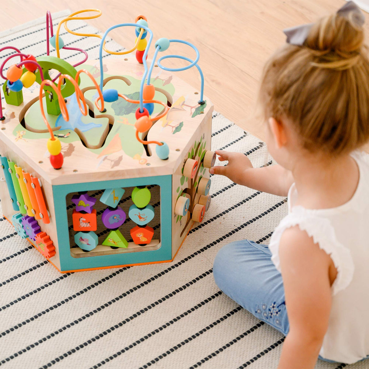 Wooden Activity Cube Station R37508
