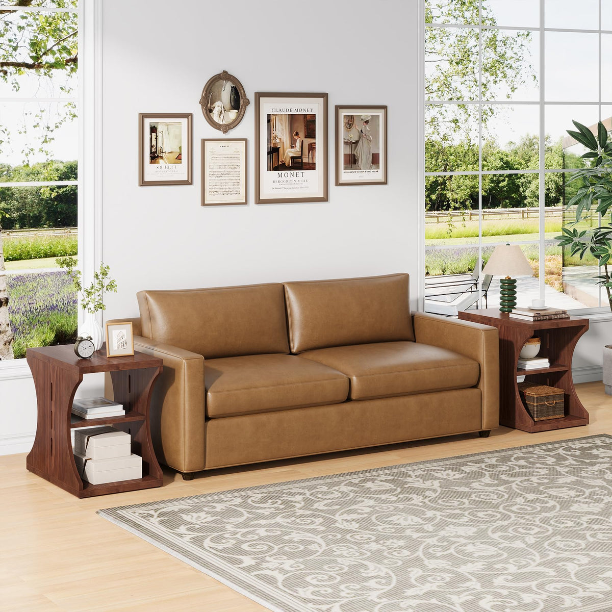 Brown Solid Wood Side End Table R77186