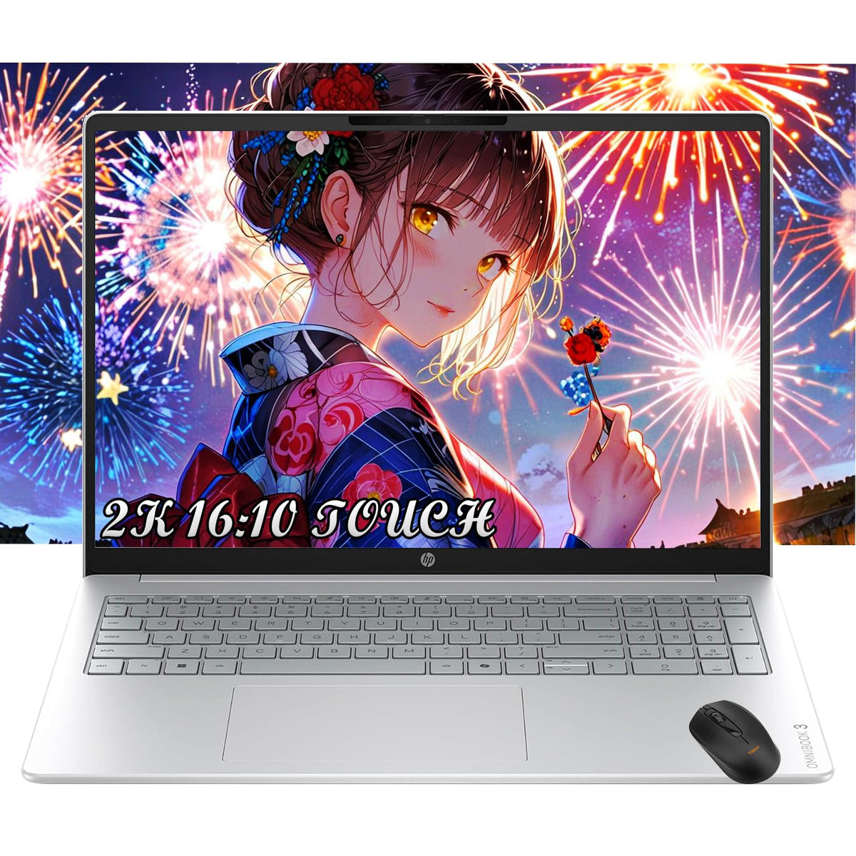16" 2K Touchscreen Laptop AMD Ryzen 5 8GB RAM 512GB SSD Windows 11 J5013
