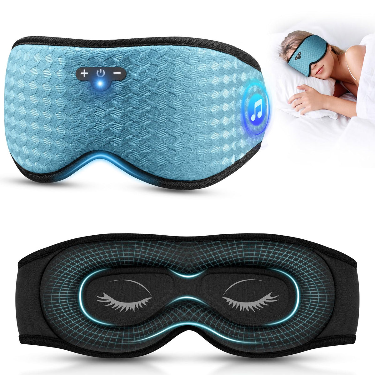 Adjustable Bluetooth 3D Sleep Mask F59151