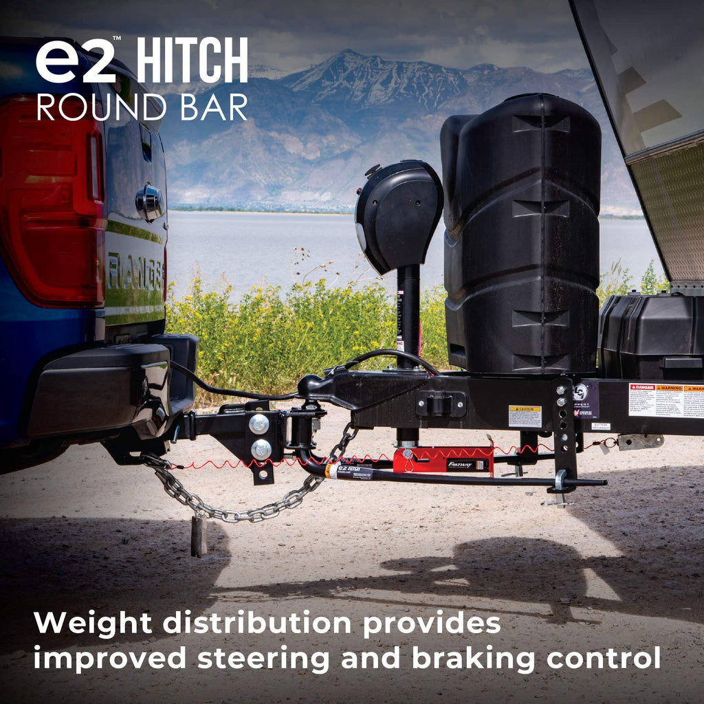 2-Point Sway Control Round Bar Hitch, 8,000 Lbs Trailer Weight Rating P36536