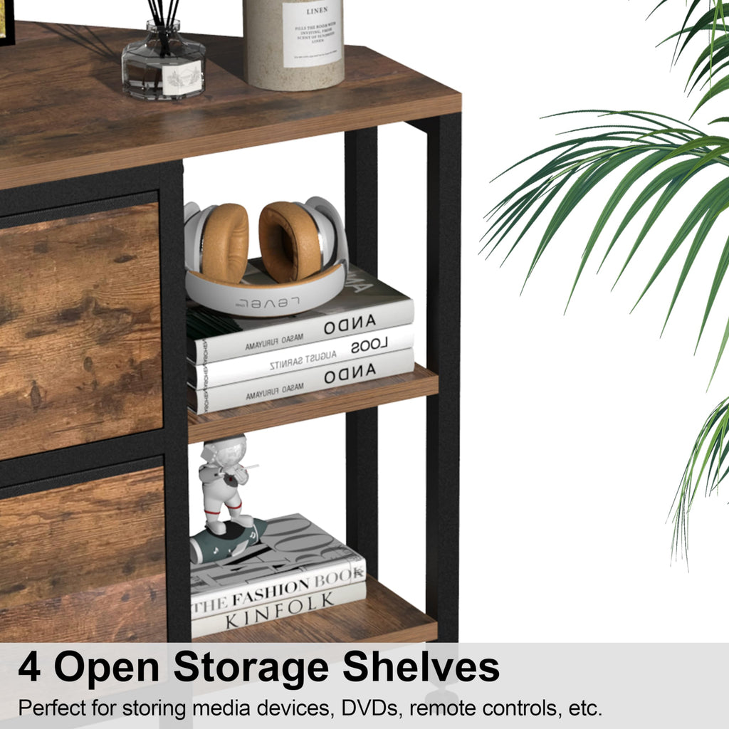 Brown Corner TV Stand with Drawer W496382