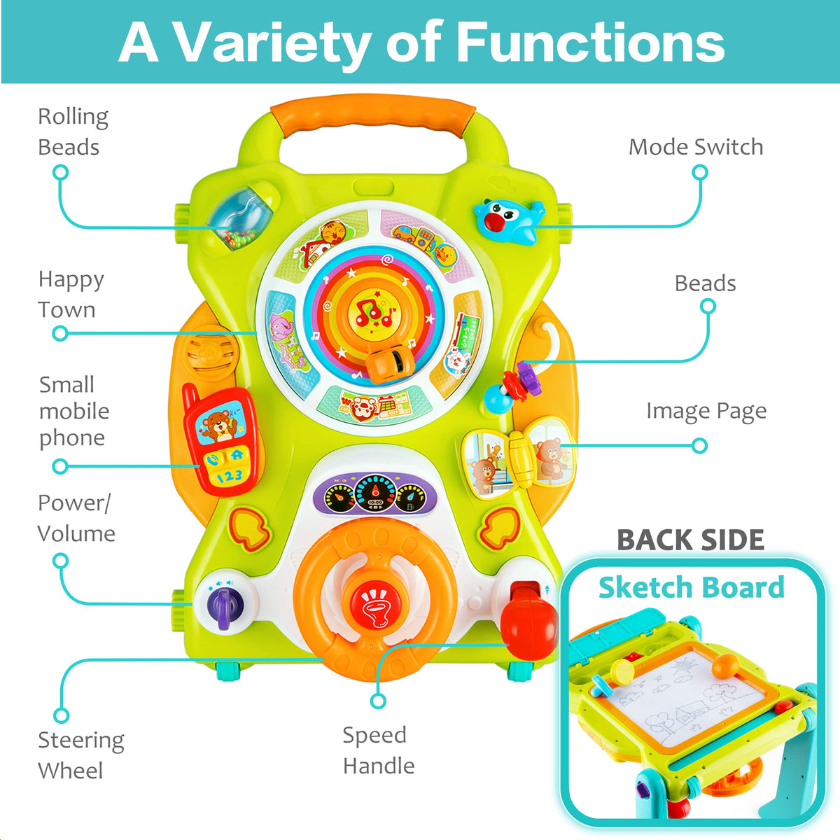 3 in 1 Baby Push Walker Toys X5002