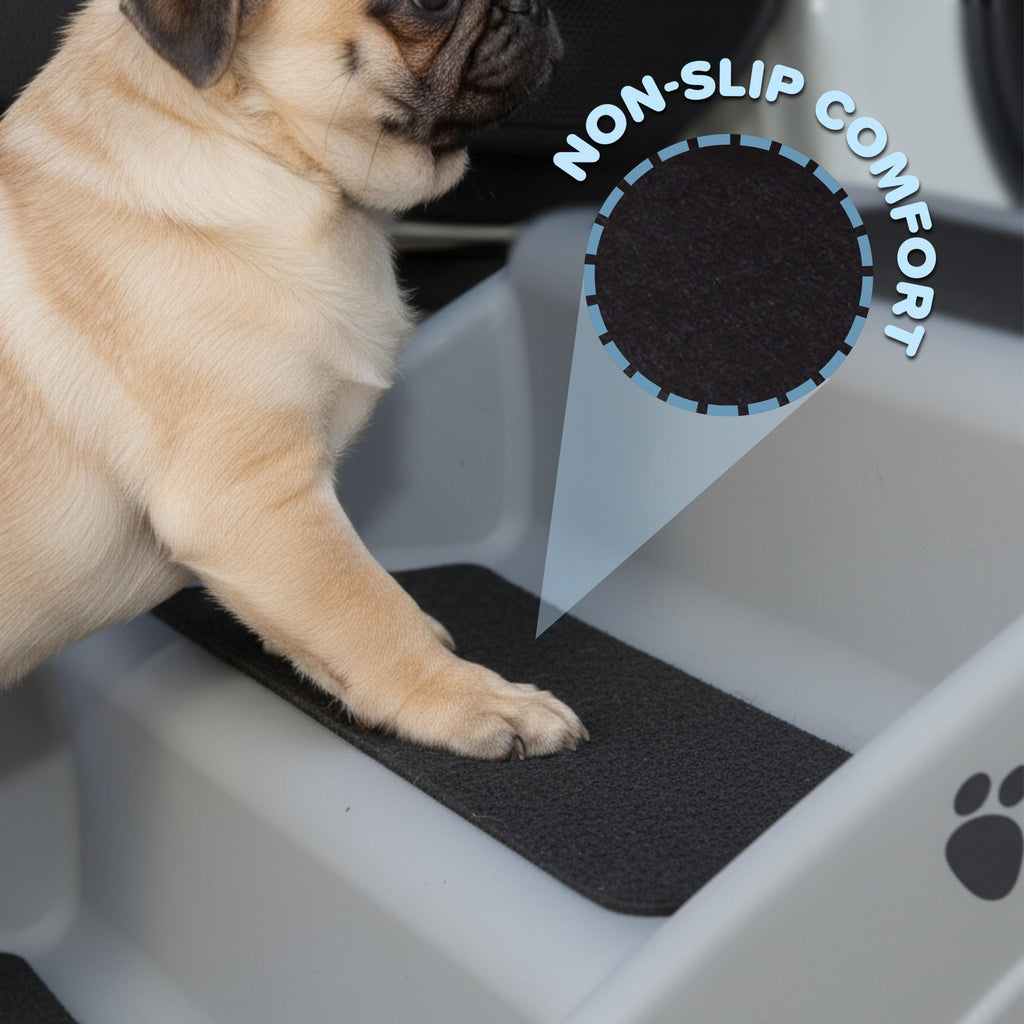 Lightweight Durable Plastic Dog Stairs Z733385