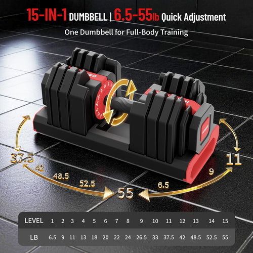 15 in 1 Adjustable Dumbbell Weight Q1762