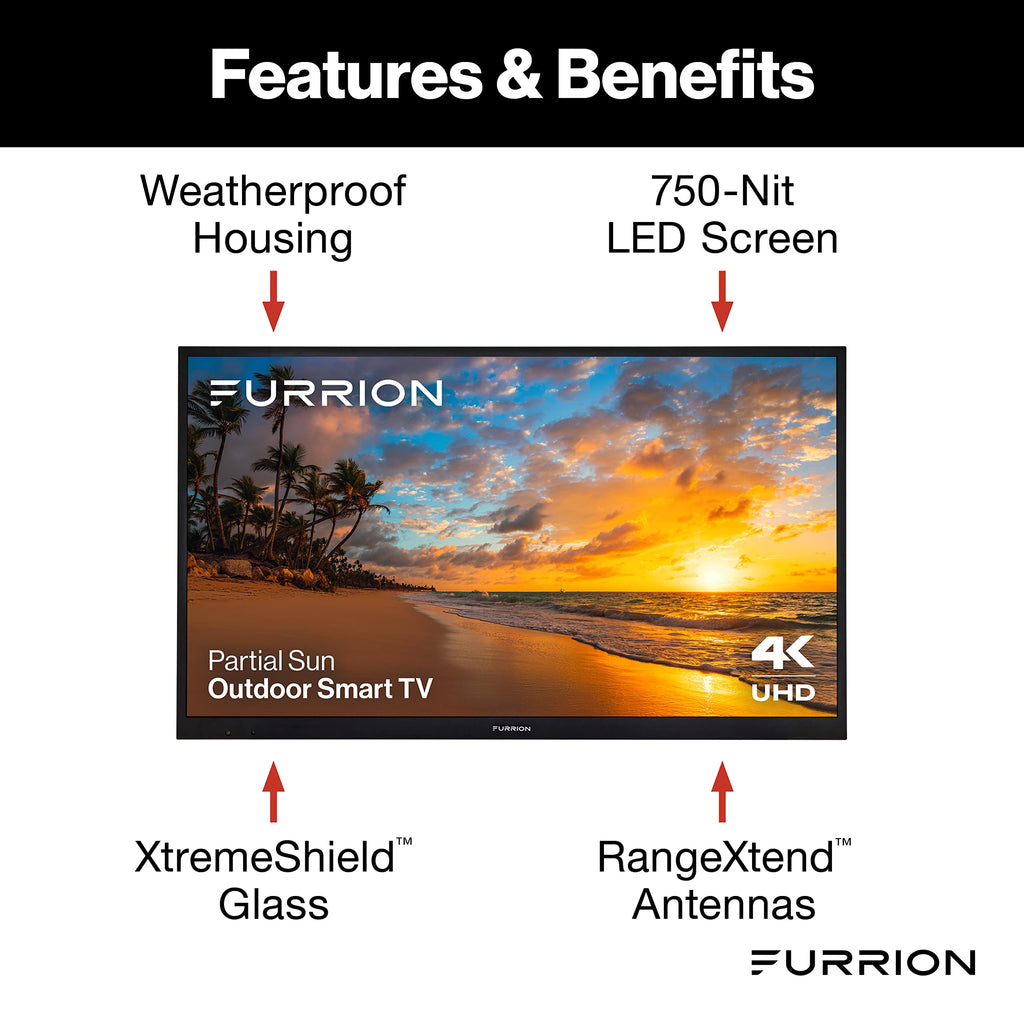 55-Inch 4K Weatherproof Outdoor Smart TV with HDR10 A249