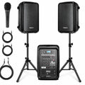 300 W Portable Wireless Bluetooth PA Speaker DJ Mixer Bundle R883543