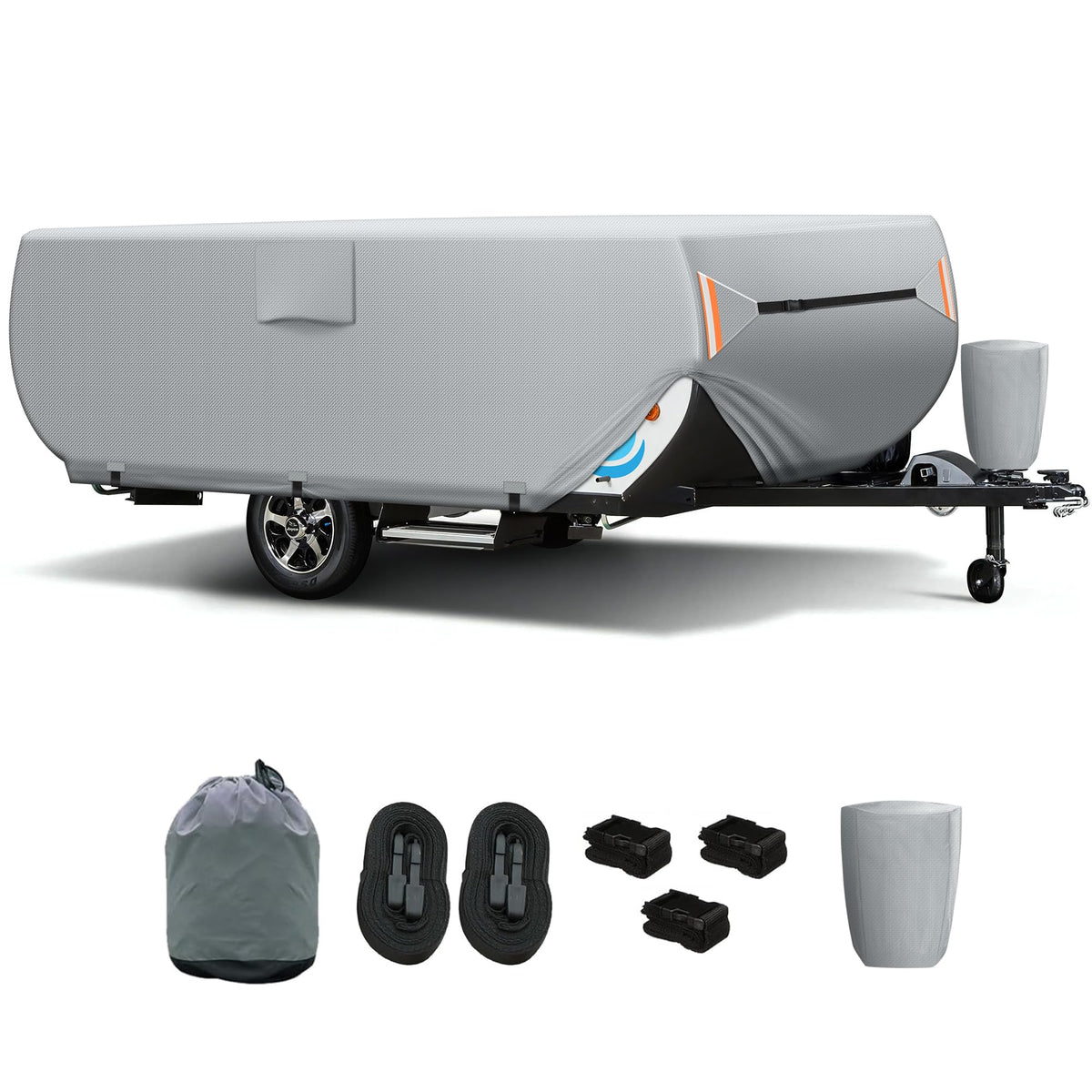 7 Layers Ripstop Waterproof Pop Up Camper Cover Fits 14' - 16' Trailers B982