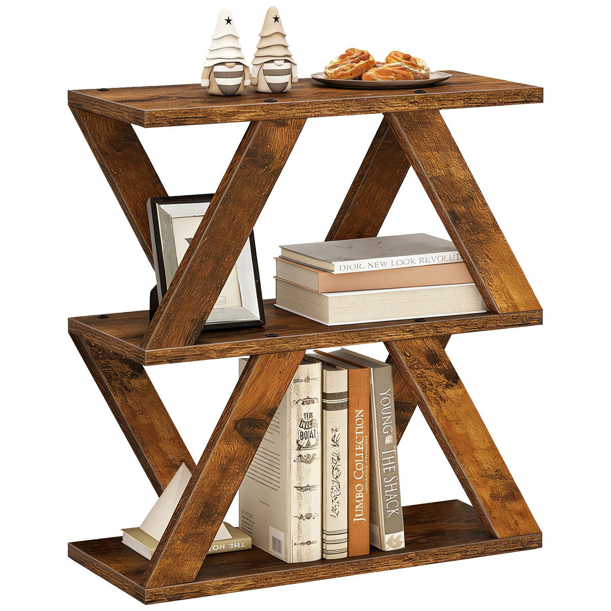 3 Tier Side Table with Storage Shelves F7939