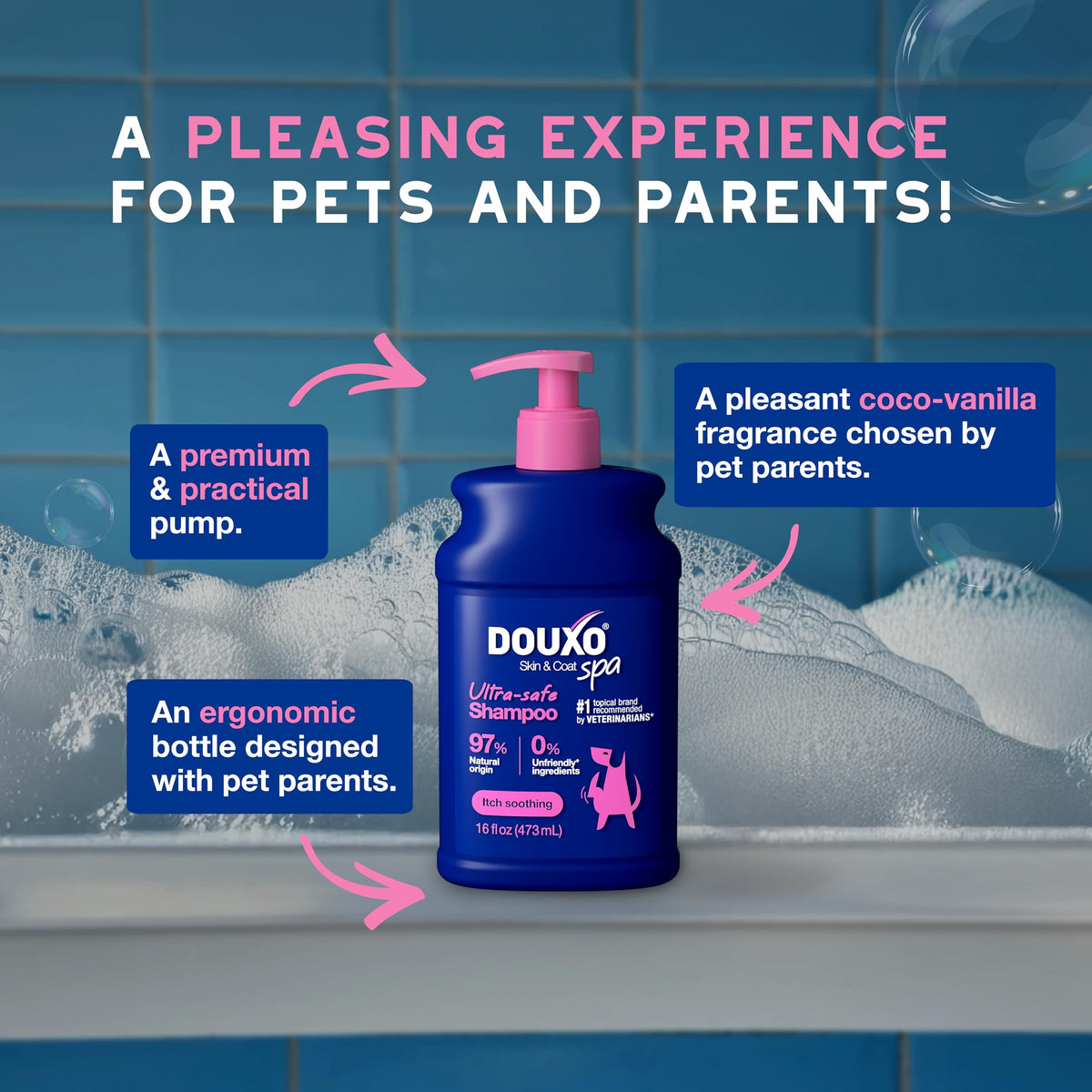 Dog Shampoo for Sensitive Skin, 16 fl oz R6525
