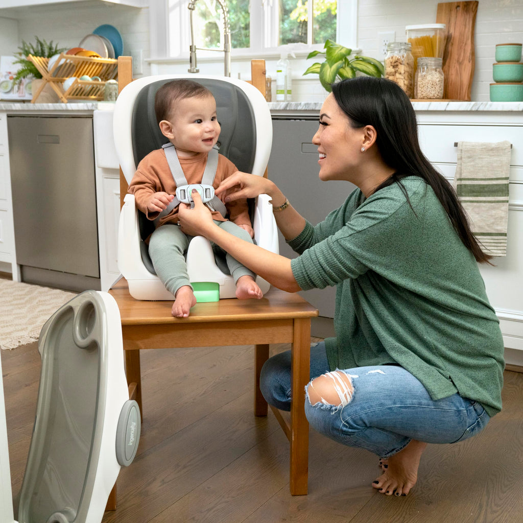 6-in-1 High Chair with 5 Point Harness and 2 Trays I804604