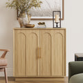 31.5" Oak Sideboard Buffet Cabinet with Storage A81802
