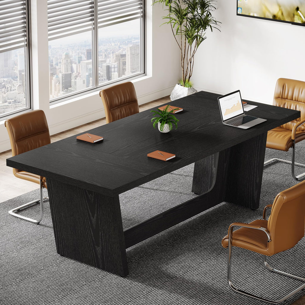 6 FT Rectangular Conference Table with Pedestal Base P3512