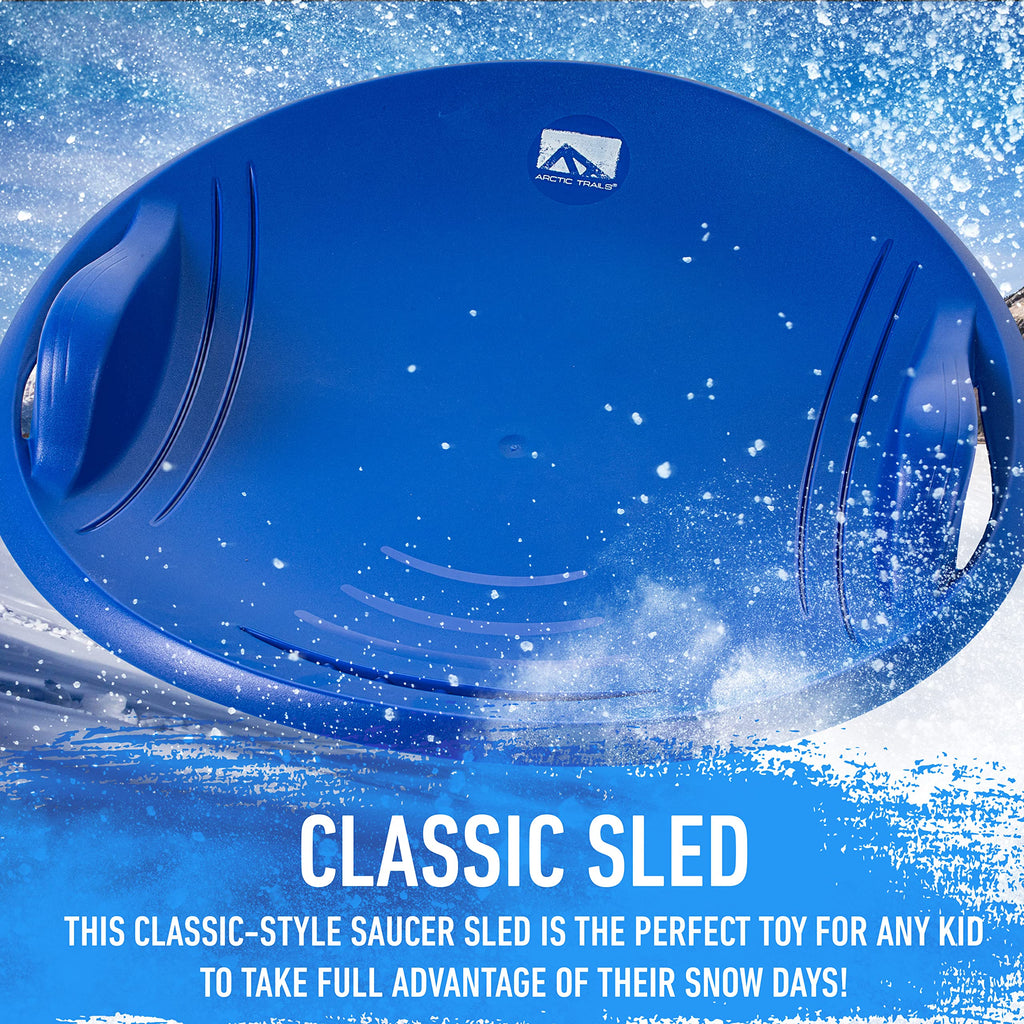 Kids Plastic Snow Sled with Handles Q8562